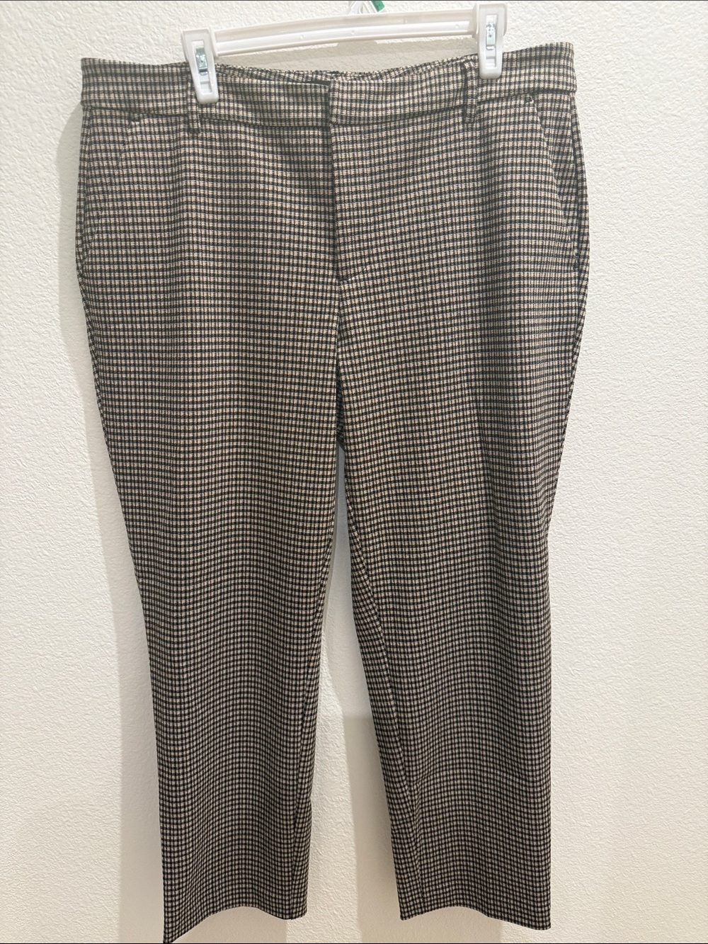 Liverpool women’s Kelsey trouser Dress Pants in Black brow/tan pattern stretchy